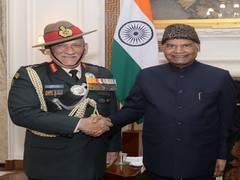 
      
      Army Chief calls on President Ram Nath Kovind
      
      