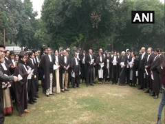 
      
      Lawyers read out preamble of Constitution at Supreme Court lawns 
      
      