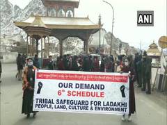 
      
      Rally in Ladakh demands UT be included in Sixth Schedule
      
      