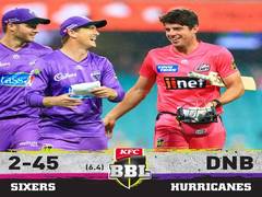 
      
      Match between Sixers and Hurricanes abandoned due to rain
      
      