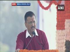 
      
      Arvind Kejriwal sings 'Hum Honge Kamyab' after taking oath as...
      
      