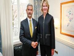 
      
      EAM Jaishankar meets US representative to UN Kelly Craft
      
      