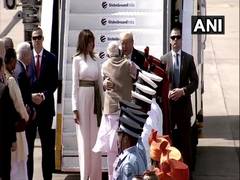 
      
      PM Modi welcomes President Trump to India with a hug
      
      