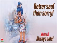 
    Better saaf than sorry: Amul raises awareness about Coronavirus prevention
    