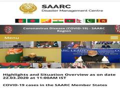
      
      SAARC Disaster Management Centre launches website for COVID-19
      
      