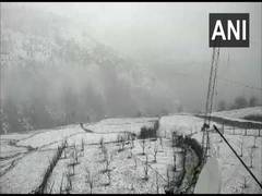 
      
      Parts of Himachal Pradesh receive snowfall 
      
      