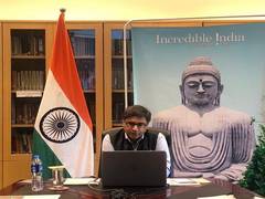 
      
      COVID-19: Ambassador Misri interacts with Indians studying in...
      
      