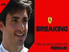 
      
      Carlos Sainz joins Ferrari for 2021 F1 season
      
      