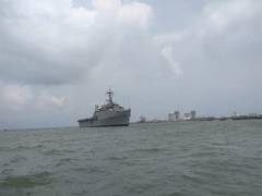 
      
      INS Jalashwa carrying 588 Indians from Maldives enters Kochi...
      
      
