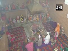 
      
      Few devotees offer prayers at J-K's Mata Kheer Bhawani temple...
      
      