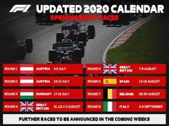
      
      F1 reveals revised 2020 calendar, season to start with...
      
      