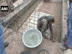 
      
      Road construction work underway on Kotranka to Khawas Road in J-K
      
      