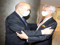 
      
      Jaishankar, French counterpart meet on sidelines of UNGA...
      
      