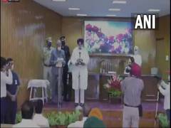 
      
      Channi takes oath as Punjab CM; Randhawa, OP Soni also sworn in
      
      