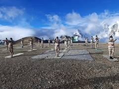 
      
      International Yoga Day: ITBP personnel perform yogasanas at...
      
      