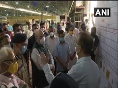 
      
      Amit Shah, Kejriwal visit COVID-19 Care Centre at Radha Soami...
      
      