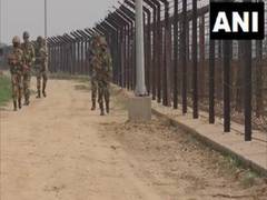 
      
      BSF jawans braving heat at Attari-Wagah border
      
      