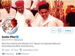 
      
      Sachin Pilot changes bio on Twitter after getting sacked as...
      
      