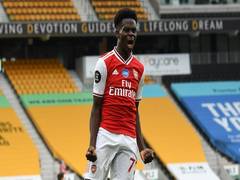 
      
      Bukayo Saka 'over the moon' after scoring first Premier...
      
      