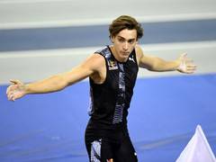 
      
      Olympic champion pole vaulter Mondo Duplantis smashes his own...
      
      