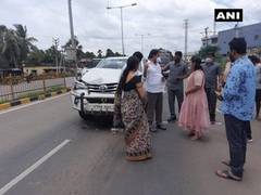 
      
      YSR Congress MP Mopidevi Venkataramana escapes road accident...
      
      