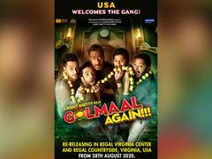 
      
      Ajay Devgn-starrer 'Golmaal Again' to re-release in USA
      
      