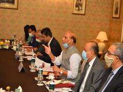 
      
      Meet between Rajnath and Chinese counterpart over
      
      