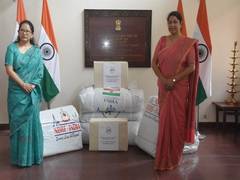 
      
      India gifts consignment of disaster relief materials to Nepal
      
      