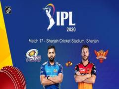 
      
      IPL 13: MI wins toss, opts to bat first against SRH
      
      