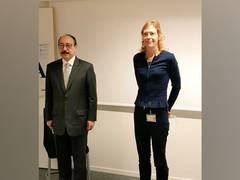 
      
      Harsh Vardhan Shringla, French diplomat Alice Guitton discuss...
      
      