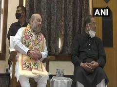 
      
      Amit Shah meets Padma awardee classical vocalist Pandit Ajoy...
      
      