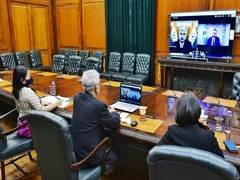 
      
      Jaishankar discusses bilateral cooperation, global...
      
      