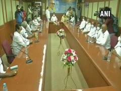 
      
      Chennai: DMK leaders meet at party headquarters under MK...
      
      