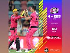 
      
      Sydney Sixers thrash Melbourne Renegades to claim 'biggest...
      
      