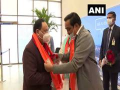 
      
      Nadda visits Ahmedabad ahead of local body polls in Gujarat
      
      