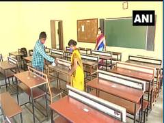 
      
      Preparations underway at school in Odisha ahead of reopening...
      
      