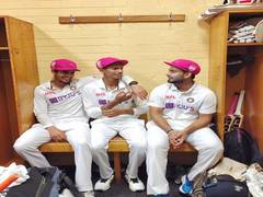
      
      Ind vs Aus: Pant, Gill and Saini 'look dapper' in pink caps
      
      