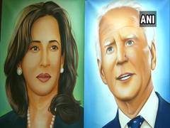 
      
      Artist paints portraits of Biden-Harris, wishes to gift them...
      
      