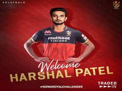 
      
      IPL 2021: Daniel Sams, Harshal Patel join RCB
      
      