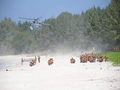 
      
      Indian Armed forces conduct 'Kavach' drill in Andaman Sea 
      
      