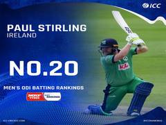 
      
      ICC ODI Player Rankings: Stirling, Mehidy gain big after...
      
      