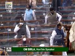 
      
      Lok Sabha sees three adjournments as opposition protests...
      
      
