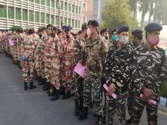 
      
      CAPF personnel take part in blood donation camp
      
      