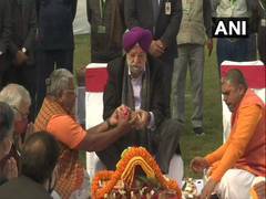 
      
      Hardeep Puri performs 'bhoomi poojan' ceremony of Central...
      
      