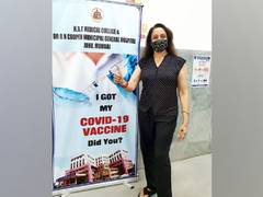 
      
      Hema Malini receives COVID-19 vaccine shot in Mumbai
      
      