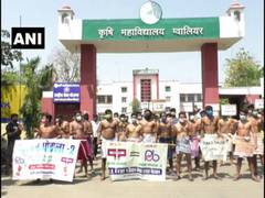
      
      Madhya Pradesh: Candidates stage semi-nude protest against...
      
      