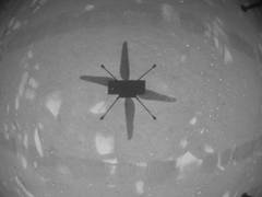 
      
       NASA helicopter scripts history, takes first flight on Mars
      
      