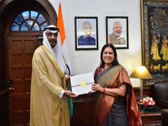 
      
      MoS Lekhi meets Kuwaiti envoy Jasem Ibrahim Al Najem, discuss...
      
      