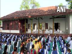 
      
      Prayer meeting held at Sabarmati Ashram in Ahmedabad on...
      
      