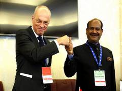 
      
      Om Birla meets Dutch Senate President on sidelines of G-20...
      
      